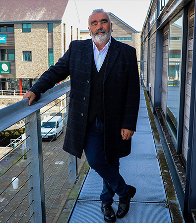 Gerallt on the galei balcony